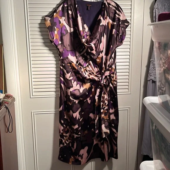 Dress, Escada, Silk LowCut, Slinky , Side Tie! Size 12-14, ( 44) Lined! 5 Star ! - Picture 1 of 6